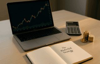 A funnel diagram illustrating the flow of money from income into safety, short-term goals, and finally long-term investment growth.